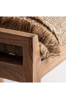 Mango Wood Padded Ottoman | Vical Home Clarke | Oroatrade.com