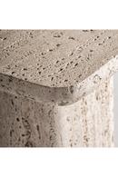 White Travertine Side Table | Vical Home Theuville