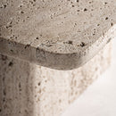 Hospitality furniture - Beige Travertine Coffee Table - www.oroatrade.com
