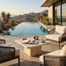 Hospitality furniture - Beige Travertine Coffee Table - www.oroatrade.com