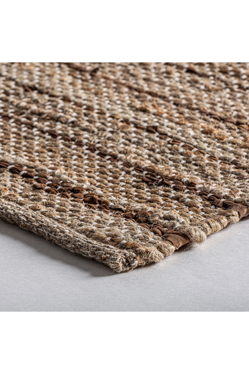 Jute And Leather Carpet 11'5" X 8' | Vical Home Thimba | Oroatrade.com