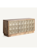 Triangular Patterned Wooden Sideboard | Vical Home Ezra | Oroatrade.com