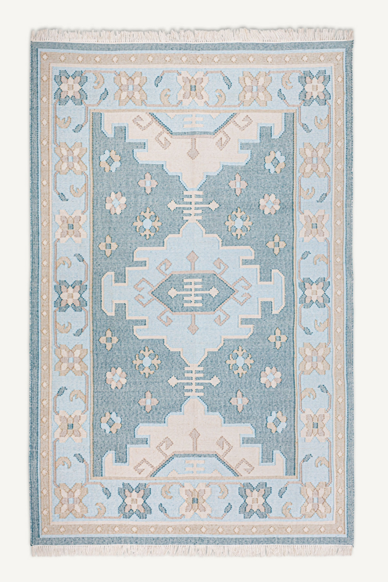 Blue Patterned Area Rug 11' x 8' | Vical Home Elisea | Oroatrade.com