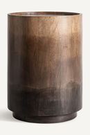 Mango Wood Cylindrical Side Table | Vical Home Arneke | Oroatrade.com