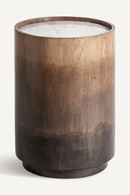 Mango Wood Cylindrical Side Table | Vical Home Arneke | Oroatrade.com