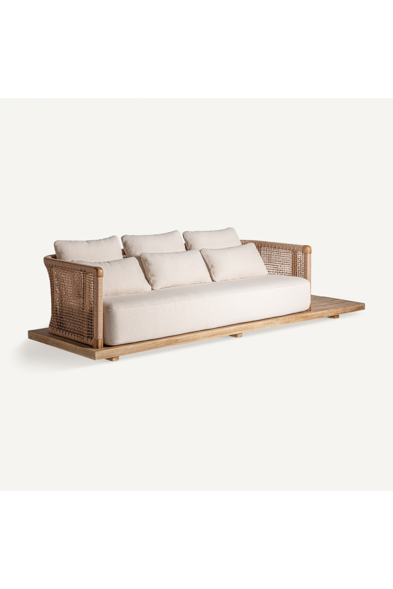 Teak Platform Outdoor Sofa | Vical Home Trena | Oroatrade.com