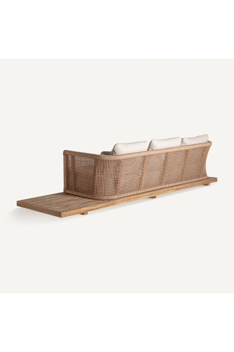 Teak Platform Outdoor Sofa | Vical Home Trena | Oroatrade.com