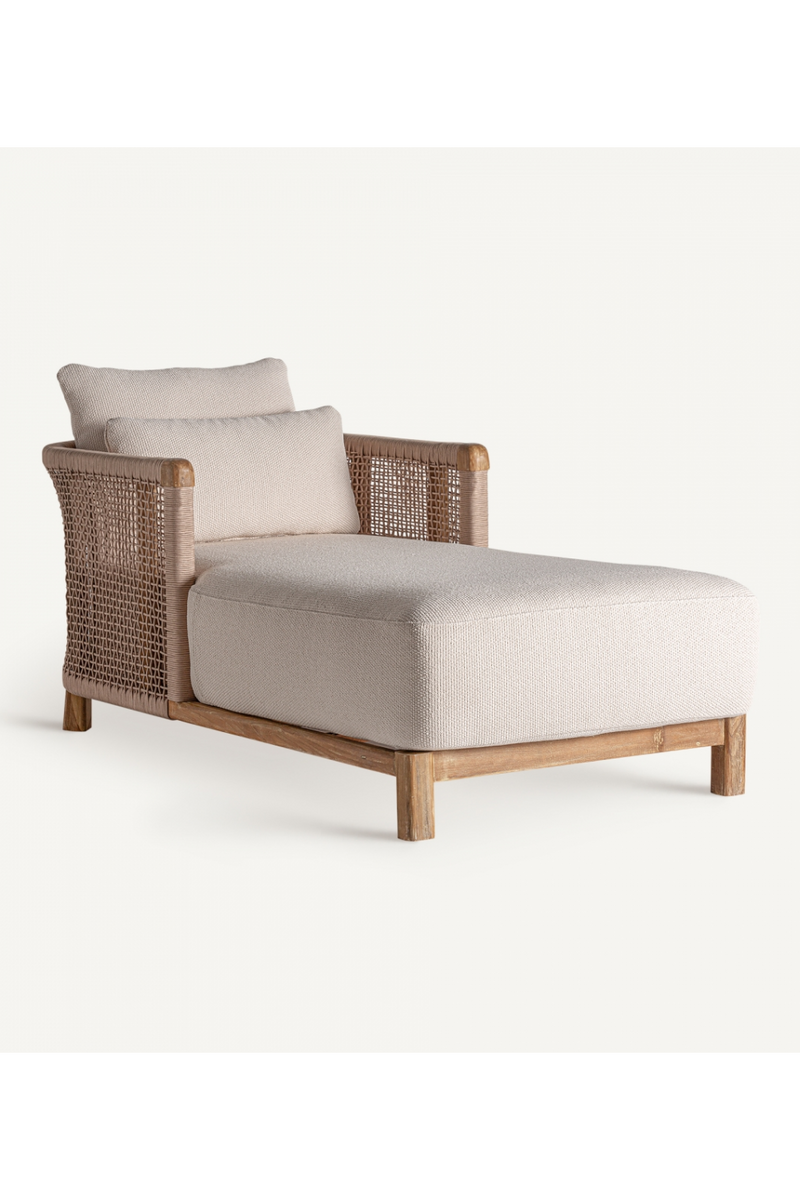 Rope Back Outdoor Chaise Longue | Vical Home Trena | Oroatrade.com