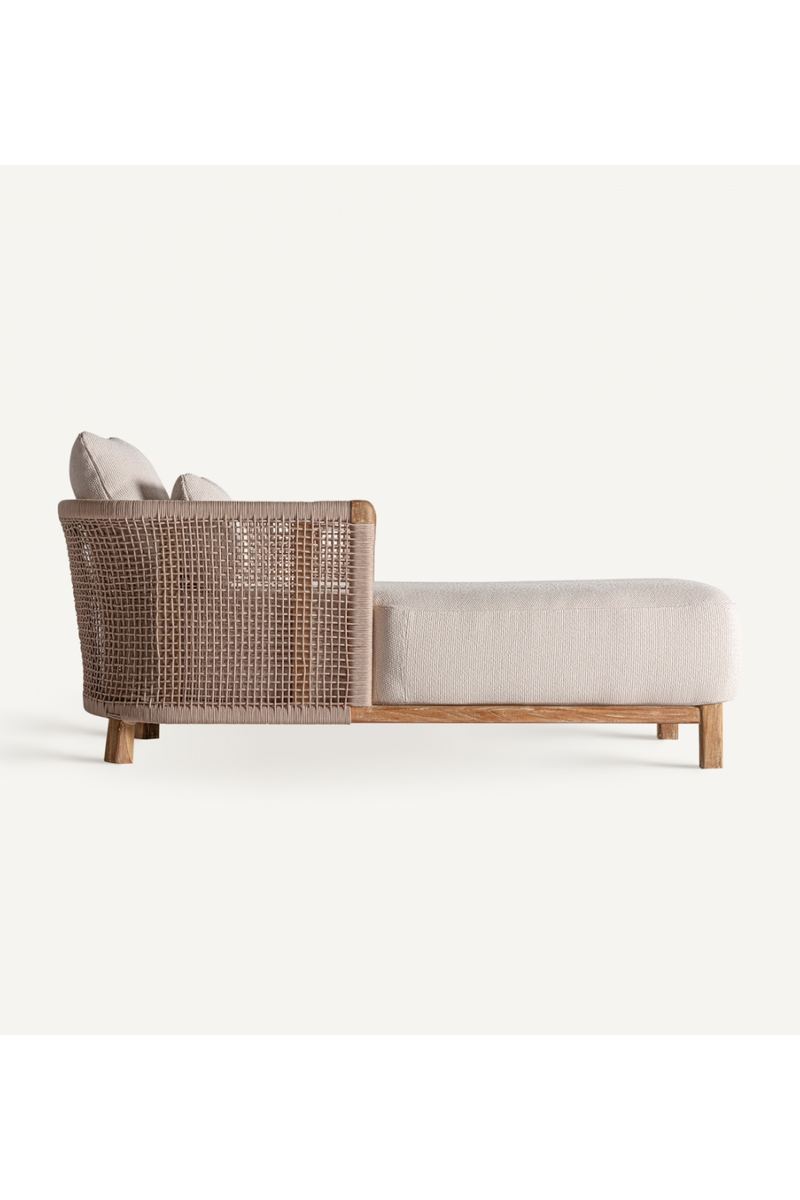 Rope Back Outdoor Chaise Longue | Vical Home Trena | Oroatrade.com