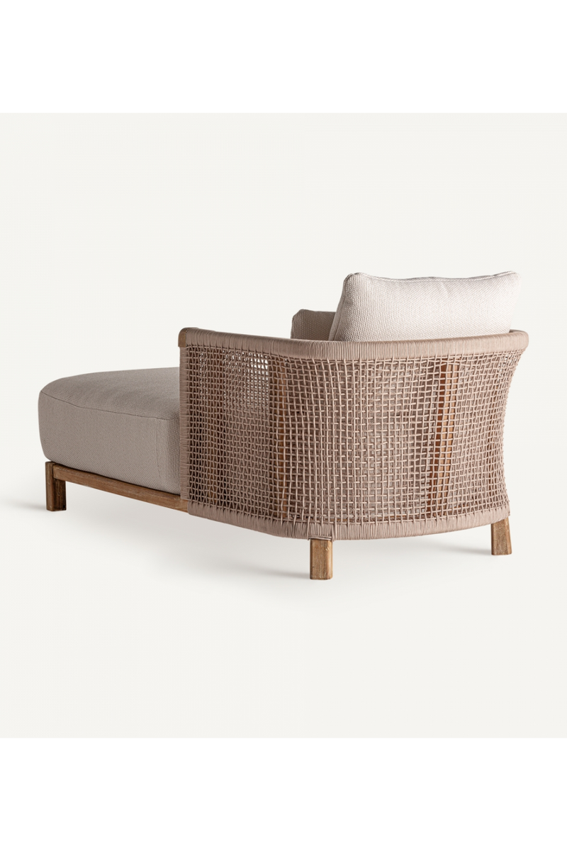 Rope Back Outdoor Chaise Longue | Vical Home Trena | Oroatrade.com