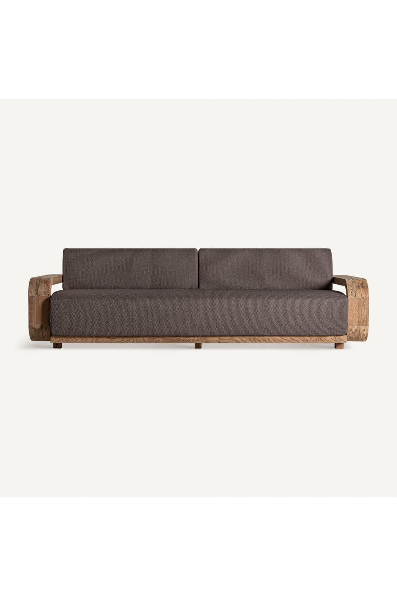 Teak Curved Outdoor Sofa | Vical Home Corba | Oroatrade.com