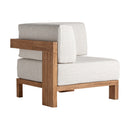 Hospitality furniture - Teak Framed Gray Sofa - www.oroatrade.com