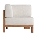 Hospitality furniture - Teak Framed Gray Sofa - www.oroatrade.com