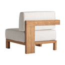Hospitality furniture - Teak Framed Gray Sofa - www.oroatrade.com