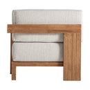Hospitality furniture - Teak Framed Gray Sofa - www.oroatrade.com