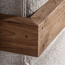 Hospitality furniture - Teak Framed Gray Sofa - www.oroatrade.com