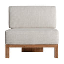 Hospitality furniture - Teak Framed Gray Sofa - www.oroatrade.com
