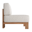 Hospitality furniture - Teak Framed Gray Sofa - www.oroatrade.com