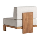 Hospitality furniture - Teak Framed Gray Sofa - www.oroatrade.com