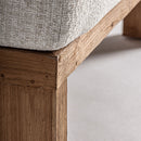 Hospitality furniture - Teak Framed Gray Sofa - www.oroatrade.com