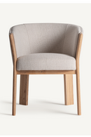 Beige Oak Curve Dining Chair | Vical Home Nara | Oroatrade.com