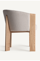 Beige Oak Curve Dining Chair | Vical Home Nara | Oroatrade.com