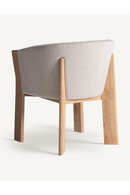 Beige Oak Curve Dining Chair | Vical Home Nara | Oroatrade.com