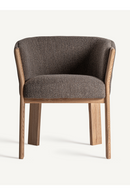 Taupe Padded Curve Dining Chair | Vical Home Nara | Oroatrade.com