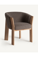 Taupe Padded Curve Dining Chair | Vical Home Nara | Oroatrade.com