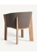Taupe Padded Curve Dining Chair | Vical Home Nara | Oroatrade.com