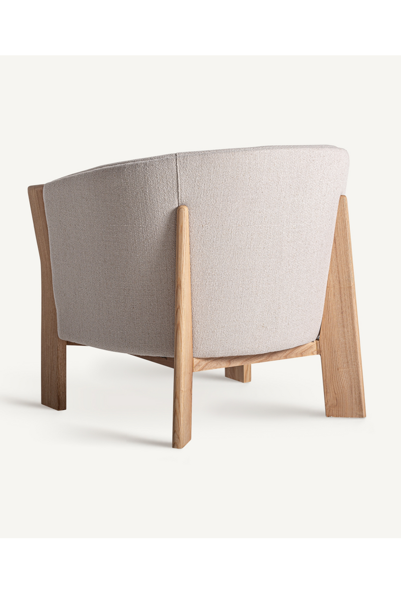 Oak Framed Beige Armchair | Vical Home Nara | Oroatrade.com