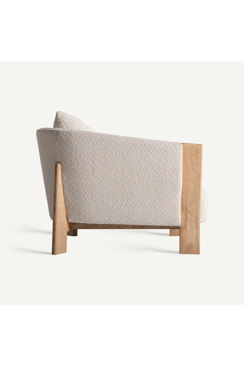 Natural Oak Frame Padded Armchair | Vical Home Nara | Oroatrade.com