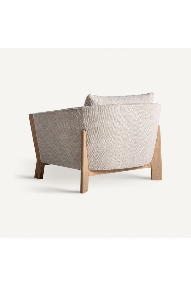 Natural Oak Frame Padded Armchair | Vical Home Nara | Oroatrade.com