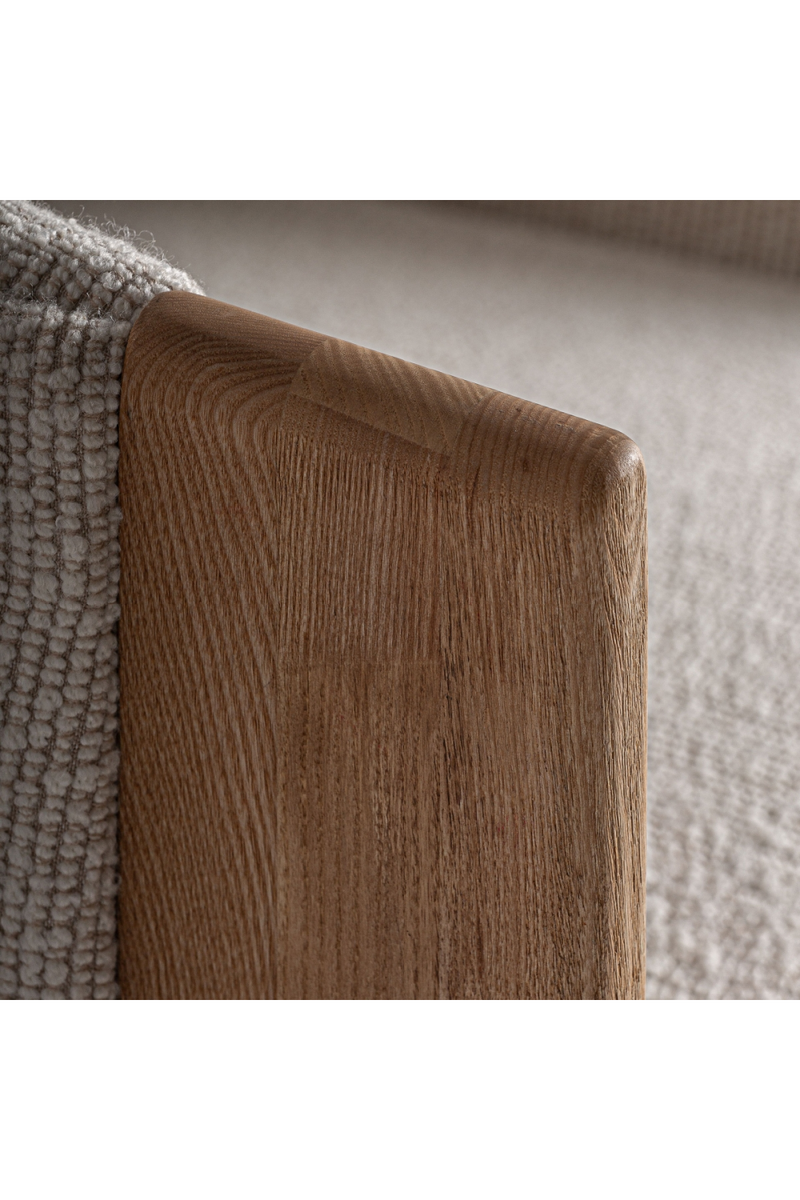 Natural Oak Frame Padded Armchair | Vical Home Nara | Oroatrade.com