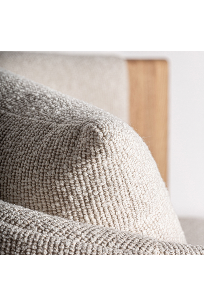 Natural Oak Frame Padded Armchair | Vical Home Nara | Oroatrade.com