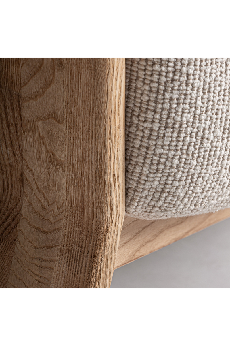 Natural Oak Frame Padded Armchair | Vical Home Nara | Oroatrade.com