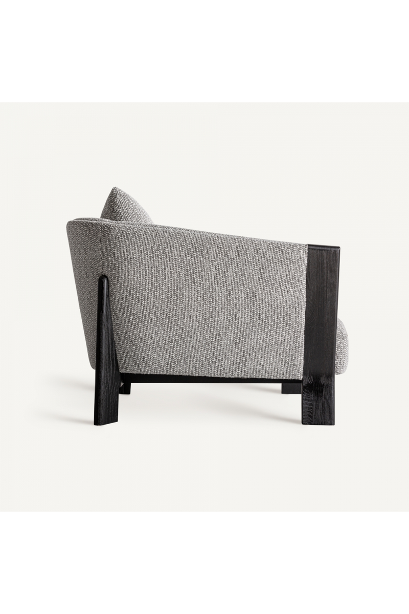 Black Oak Frame Padded Armchair | Vical Home Nara | Oroatrade.com