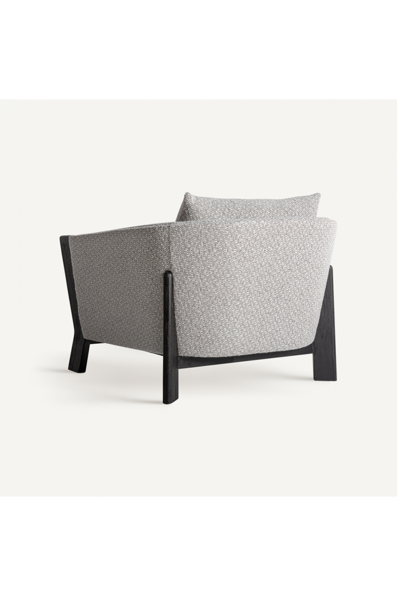 Black Oak Frame Padded Armchair | Vical Home Nara | Oroatrade.com