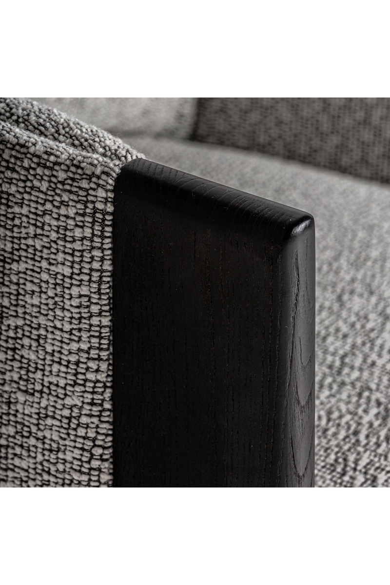 Black Oak Frame Padded Armchair | Vical Home Nara | Oroatrade.com