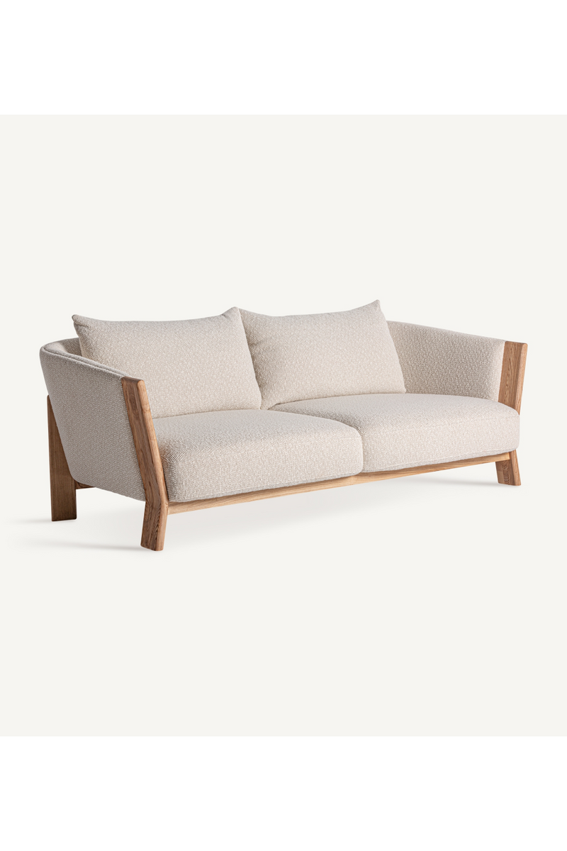 Barrel Oak Wood Sofa | Vical Home Nara