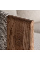 Barrel Oak Wood Sofa | Vical Home Nara | Oroatrade.com
