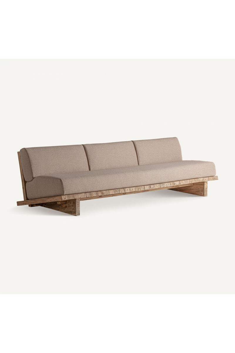 Slanted Teak Outdoor Sofa | Vical Home Pure | Oroatrade.com