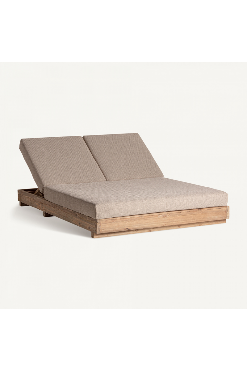 Teak Double Outdoor Chaise | Vical Home Pure | Oroatrade.com