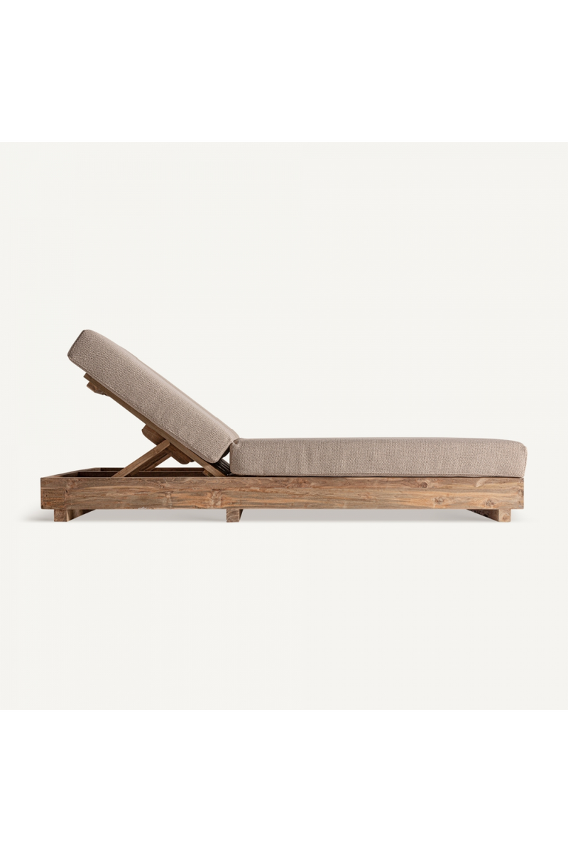 Teak Double Outdoor Chaise | Vical Home Pure | Oroatrade.com