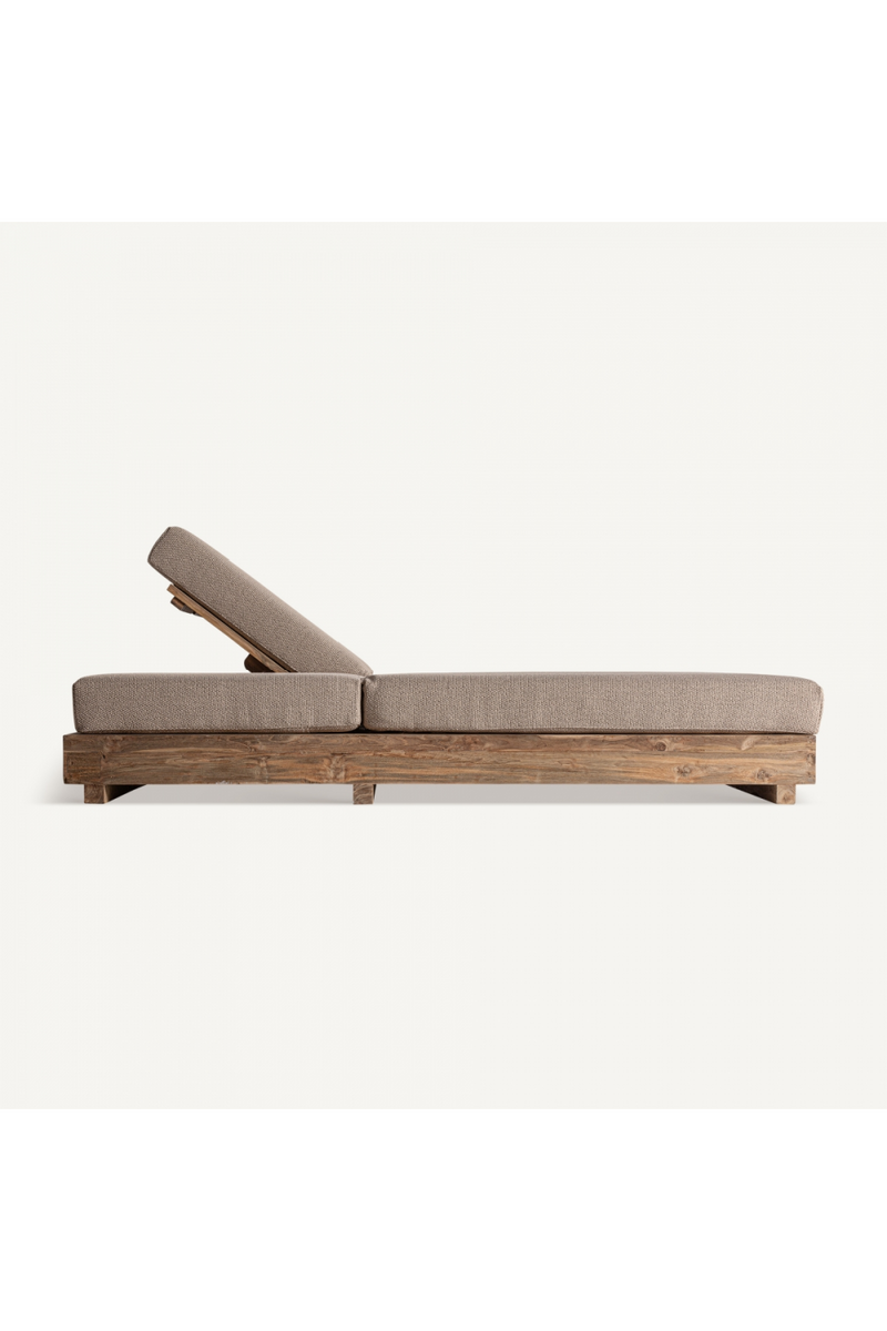 Teak Double Outdoor Chaise | Vical Home Pure | Oroatrade.com