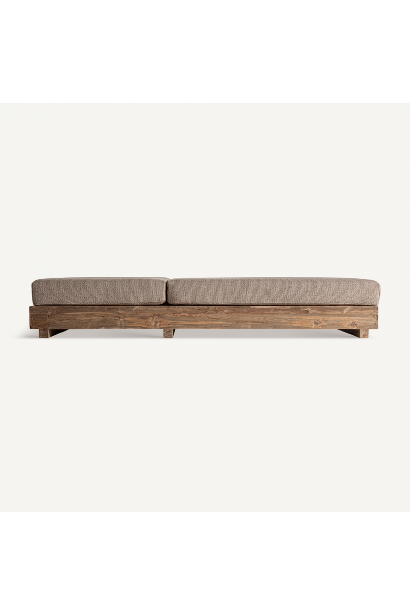 Teak Double Outdoor Chaise | Vical Home Pure | Oroatrade.com