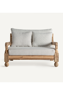 Wooden Framed Padded Outdoor Lounge Chair | Vical Home Jodphur | Oroatrade.com
