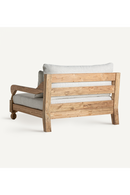Wooden Framed Padded Outdoor Lounge Chair | Vical Home Jodphur | Oroatrade.com