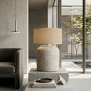Hospitality furniture - Gray Jute Table Lamp - www.oroatrade.com