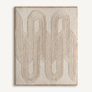 Cream Cotton Canvas Wall Art | Vical Home Tamar